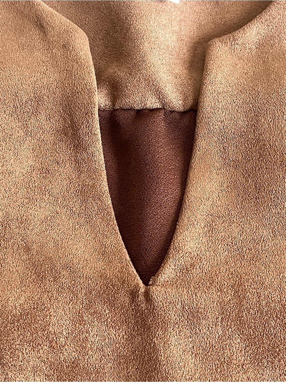 Jude Connally Kerry Faux Suede Dress Brown XS - Picture 13 of 14